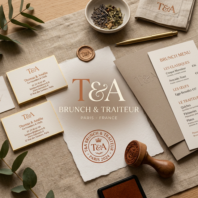 Identité Visuelle T&A Brunch