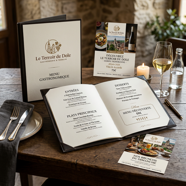 Menus et Flyers Restaurant Le Terroir